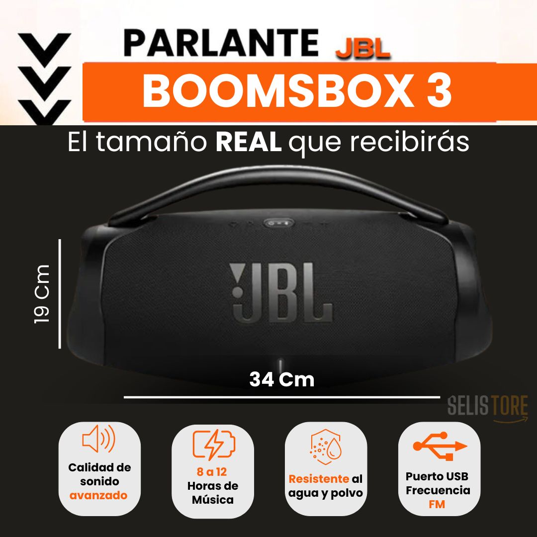 JBL BOOMBOX 3 EL PARLANTE MÁS POTENTE (Replica)