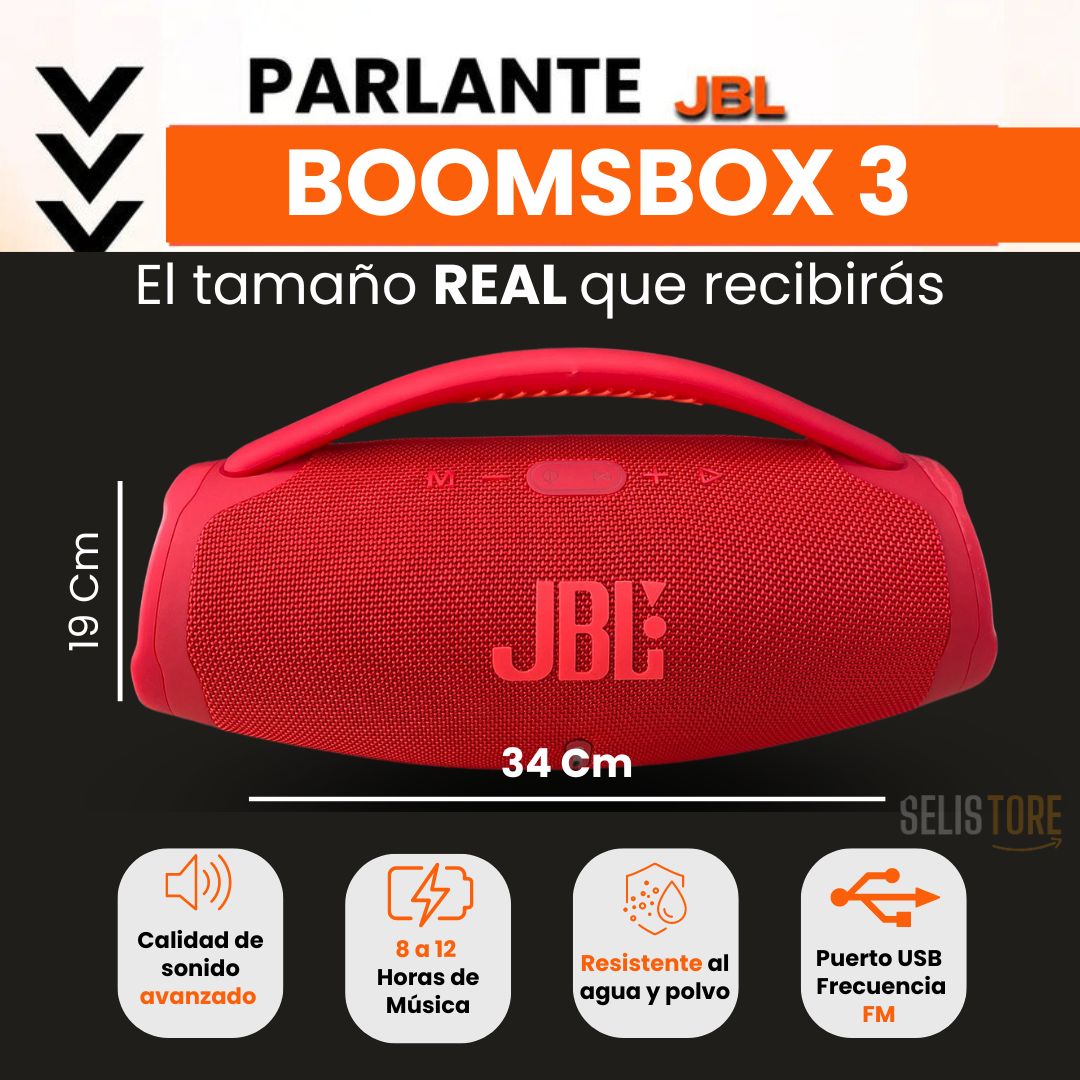 JBL BOOMBOX 3 EL PARLANTE MÁS POTENTE (Replica)