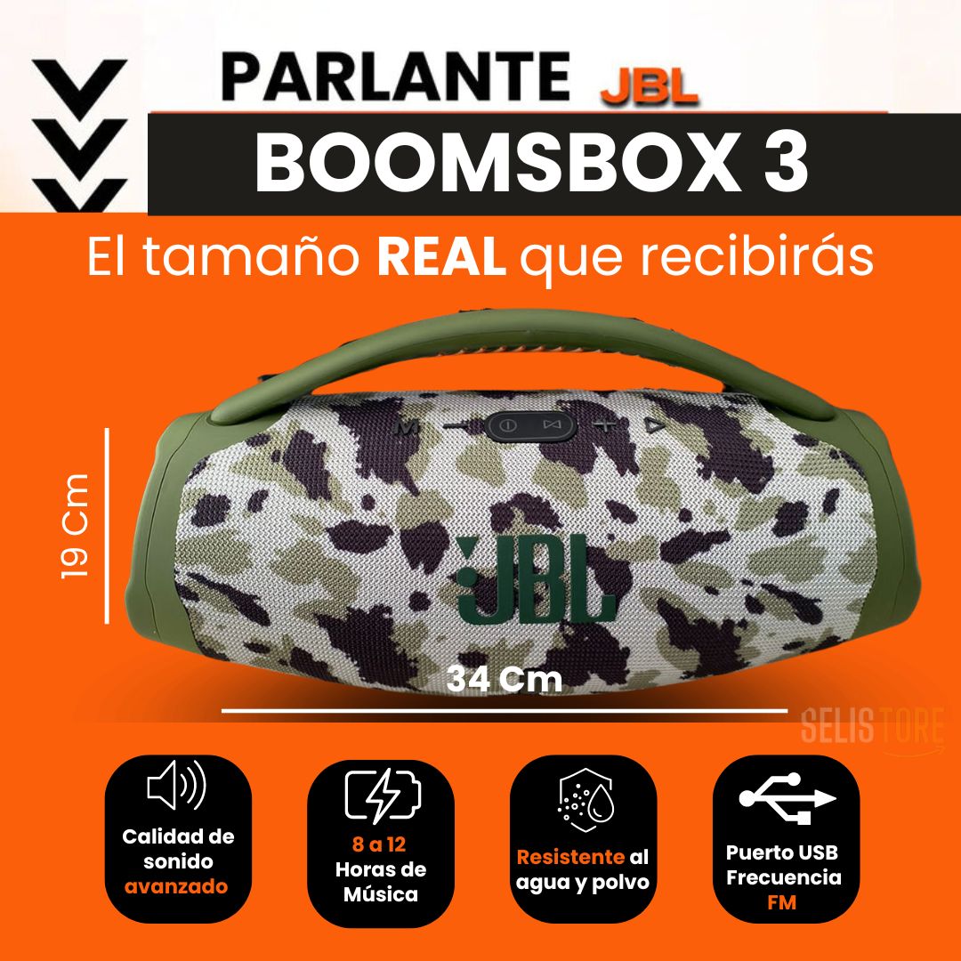 JBL BOOMBOX 3 EL PARLANTE MÁS POTENTE (Replica)