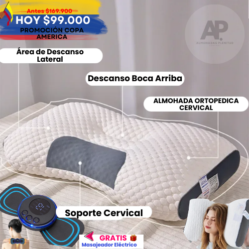 Almohada Ortopédica Premium CerviComfort® + Obsequio 🎁